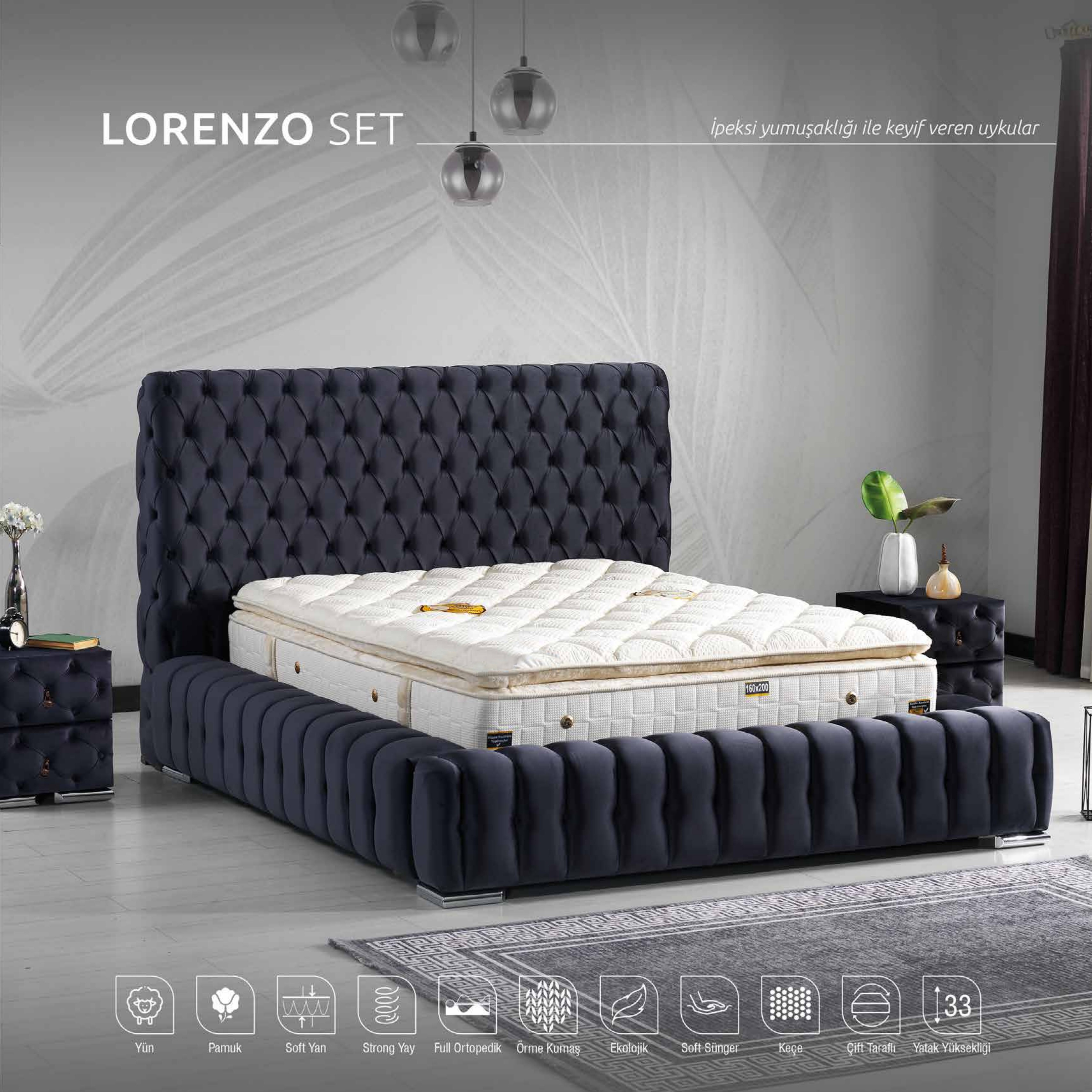 Baza & Başlık, Lorenzo Set